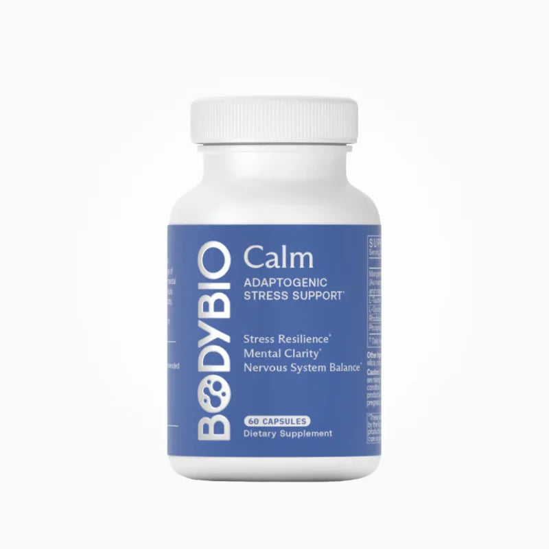 Calm – BodyBio Calm is a targeted botanical formula supporting systemic stress balance and healthy nervous system response.