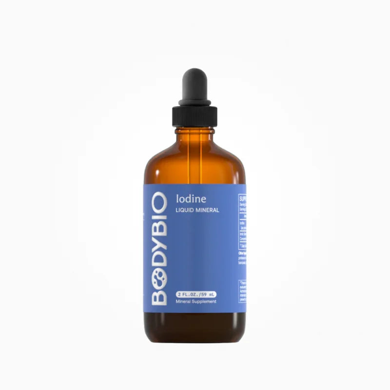 Liquid Iodine – BodyBio Liquid Iodine provides highly bioavailable ionic iodine to support thyroid hormone synthesis, metabo…
