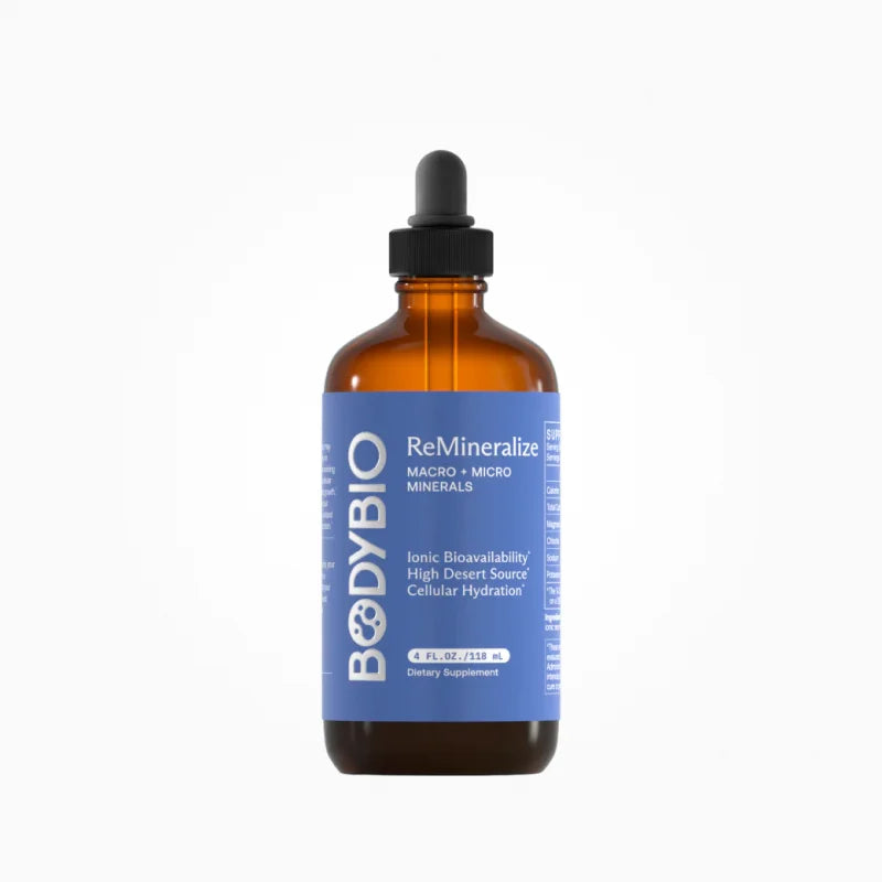 Remineralize – BodyBio Remineralize delivers a comprehensive ionic mineral complex sourced from Utah's high desert, providin…