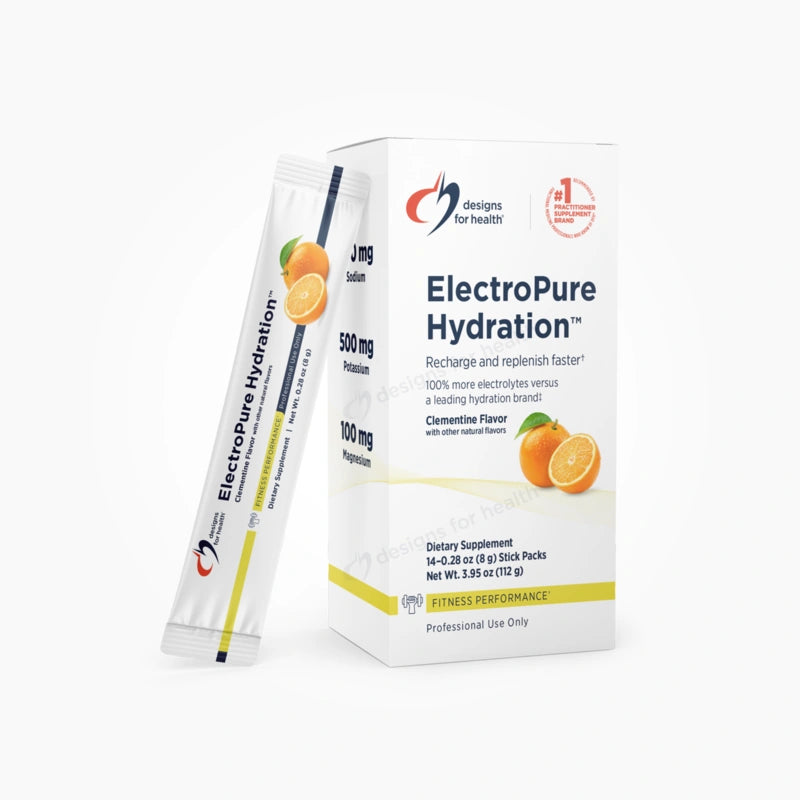 ElectroPure Hydration™ – ElectroPure Hydration™ by Designs for Health is a zero-sugar electrolyte drink mix providing a full…