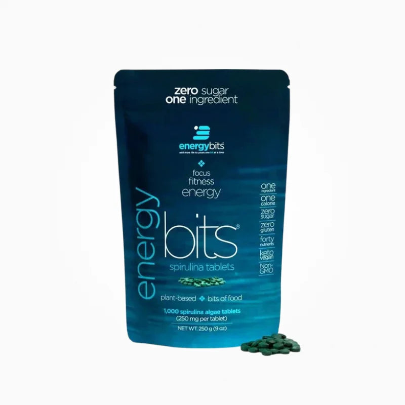 ENERGYbits – ENERGYbits® delivers pure, single-ingredient spirulina algae, 64% protein by weight, in convenient tablet form.