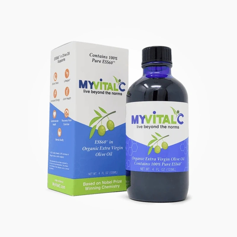 MyVitalC ESS60 in Organic Olive Oil – MyVitalC ESS60 combines pure carbon-60 (ESS60) with organic extra virgin olive oil in…