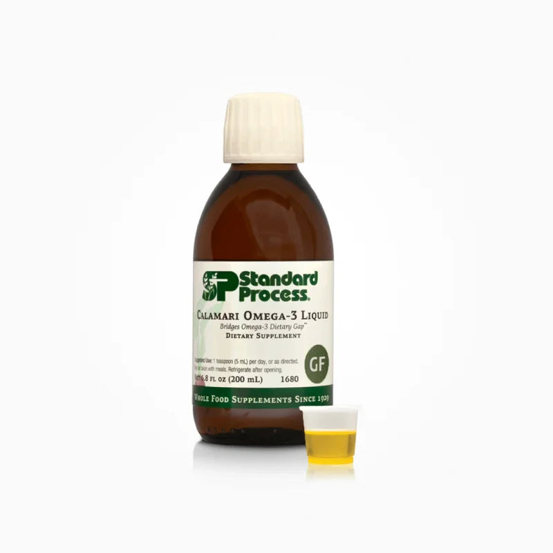 Calamari Omega-3 Liquid – Calamari Omega-3 Liquid by Standard Process delivers DHA-rich omega-3 fatty acids from sustainable…
