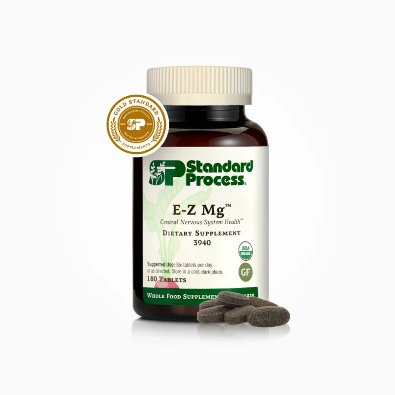 E-Z Mg – E-Z Mg by Standard Process is a USDA Organic, plant-based magnesium supplement derived from organically grown Swiss…