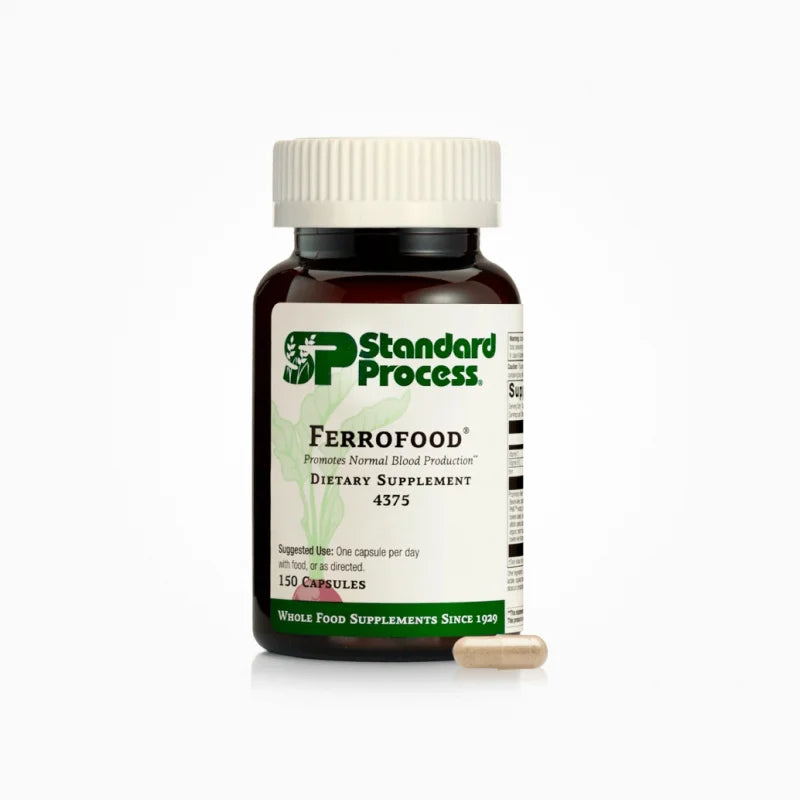 Ferrofood – Ferrofood by Standard Process provides whole food iron from bovine liver and spleen alongside Vitamin B12, Vitam…