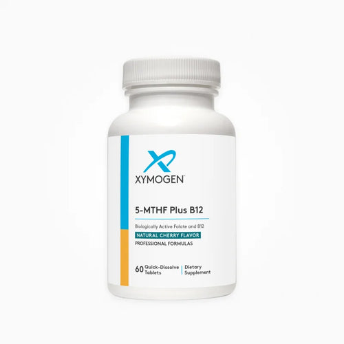 5-MTHF Plus B12 – 5-MTHF Plus B12 by Xymogen delivers Quatrefolic® (the most bioavailable methylfolate form) and methylcobal…